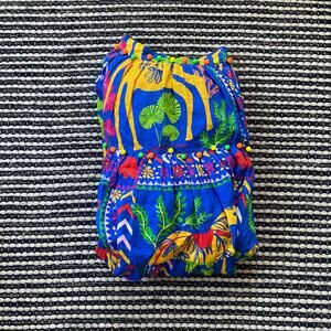 🌿Roopa Pemmaraju Women Shali Isle Linen High Waist Beaded Tiered Lined S…